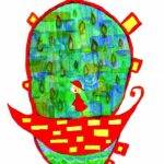Sailing the Painted Sea: A Whimsical Acrylic Vessel Holding a World Within
