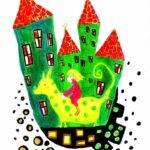Castle of Dreams: Riding a Spotted Friend in an Acrylic Wonderland