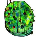 A Pocketful of Wonder: Diving into a Whimsical Acrylic Painting’s Miniature World