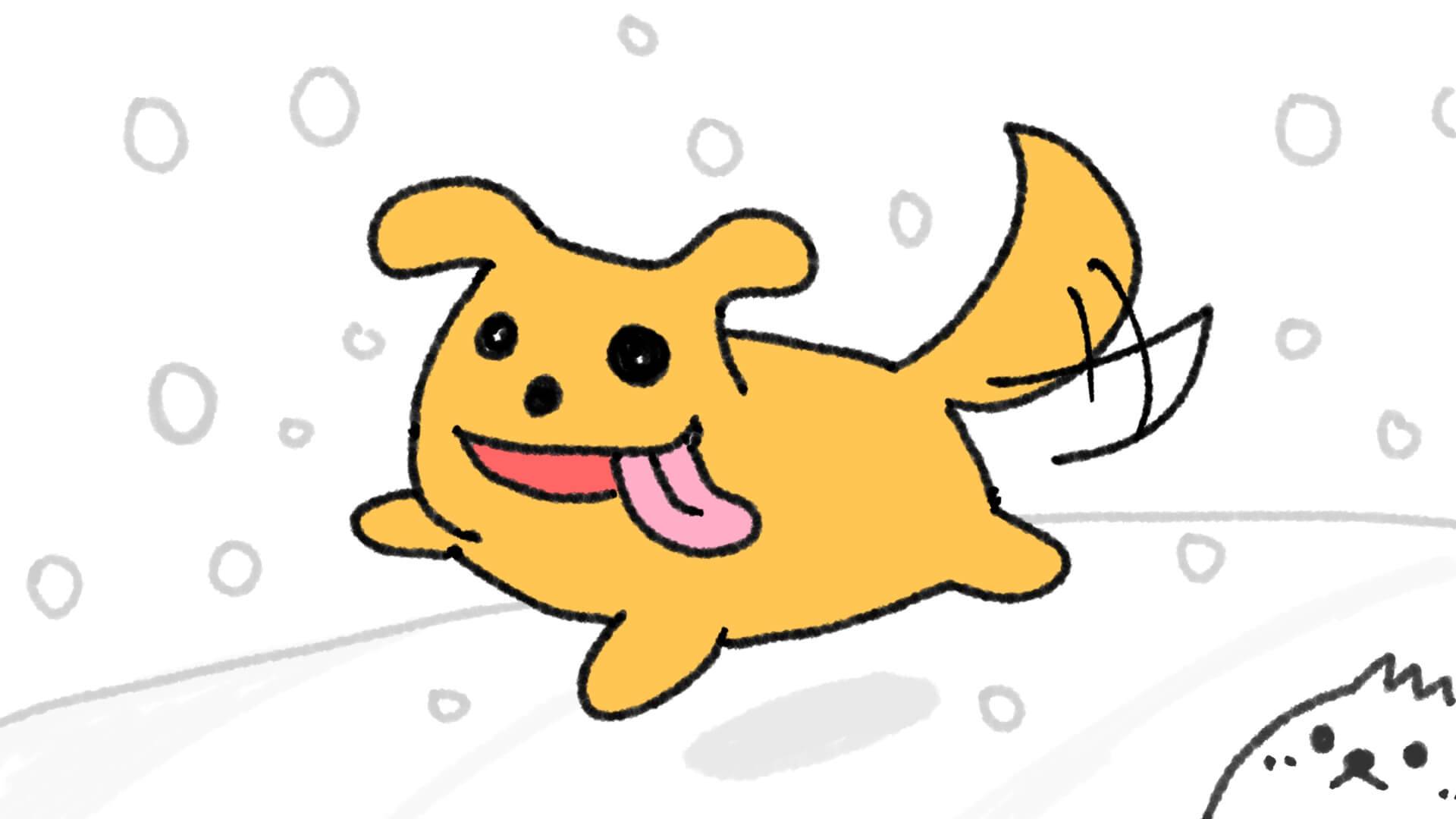 雪を見た瞬間テンション爆上がり